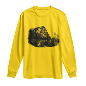 Mother Road Adventure Graphic Long Sleeve Shirt Vintage Route Highway 66 Bridge TS12 Daisy Print Your Wear