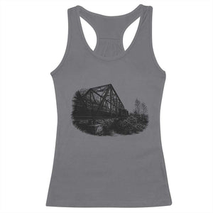 Mother Road Adventure Graphic Racerback Tank Top Vintage Route Highway 66 Bridge TS12 Charcoal Print Your Wear