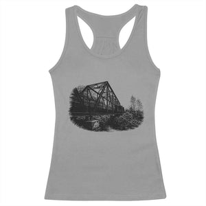Mother Road Adventure Graphic Racerback Tank Top Vintage Route Highway 66 Bridge TS12 Sport Gray Print Your Wear