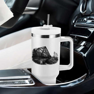 Mother Road Adventure Graphic Tumbler With Handle Vintage Route Highway 66 Bridge TS12 Print Your Wear