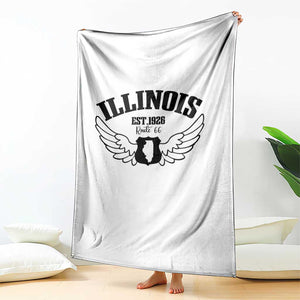 Illinois Route Highway 66 Souvenir Throw Blanket Open Road Adventure TS12 Print Your Wear