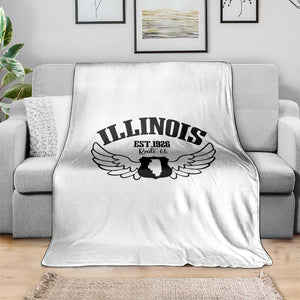 Illinois Route Highway 66 Souvenir Throw Blanket Open Road Adventure TS12 Print Your Wear