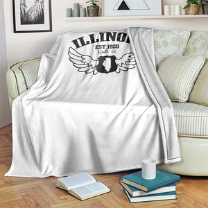 Illinois Route Highway 66 Souvenir Throw Blanket Open Road Adventure TS12 Print Your Wear