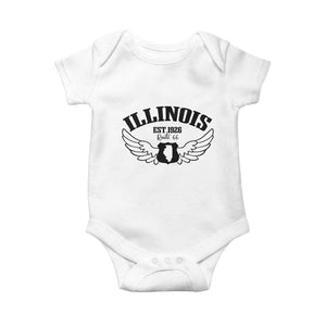 Illinois Route Highway 66 Souvenir Baby Onesie Open Road Adventure TS12 White Print Your Wear