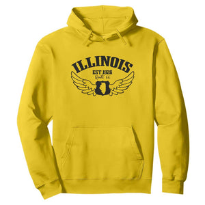 Illinois Route Highway 66 Souvenir Hoodie Open Road Adventure TS12 Daisy Print Your Wear