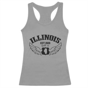 Illinois Route Highway 66 Souvenir Racerback Tank Top Open Road Adventure TS12 Sport Gray Print Your Wear