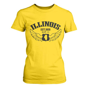 Illinois Route Highway 66 Souvenir T Shirt For Women Open Road Adventure TS12 Daisy Print Your Wear