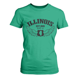 Illinois Route Highway 66 Souvenir T Shirt For Women Open Road Adventure TS12 Irish Green Print Your Wear