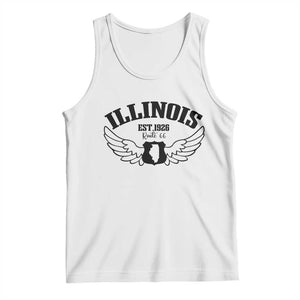 Illinois Route Highway 66 Souvenir Tank Top Open Road Adventure TS12 White Print Your Wear