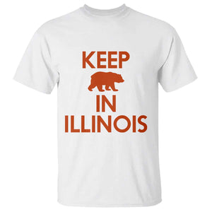 Keep Bear In Illinois CFB T Shirt Chicago Pride Gift TS12 White Print Your Wear