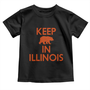 Keep Bear In Illinois CFB Toddler T Shirt Chicago Pride Gift TS12 Black Print Your Wear