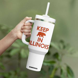 Keep Bear In Illinois CFB Tumbler With Handle Chicago Pride Gift TS12 Print Your Wear