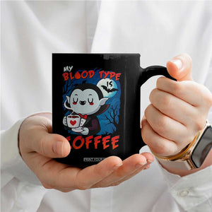 My Blood Type Is Coffee Coffee Mug Funny Vampire Halloween TS12 Print Your Wear