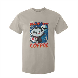 My Blood Type Is Coffee T Shirt For Kid Funny Vampire Halloween TS12 Sand Print Your Wear