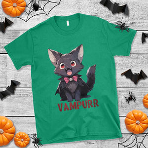 Halloween Black Vampire Cat T Shirt Vampurr Cute Kitty Lover TS12 Irish Green Print Your Wear