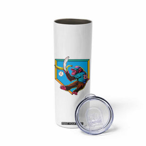 Funny Monkey Playing Baseball With Banana Skinny Tumbler Sport Humor Gift TS12 Print Your Wear