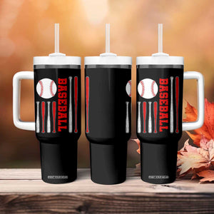 Patriotic Baseball American Flag Tumbler With Handle Sports Lover Gift TS12 Print Your Wear