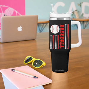 Patriotic Baseball American Flag Tumbler With Handle Sports Lover Gift TS12 Print Your Wear