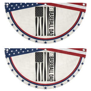 Baseball Dad Patriotic Fan Flag USA American Flag Gift