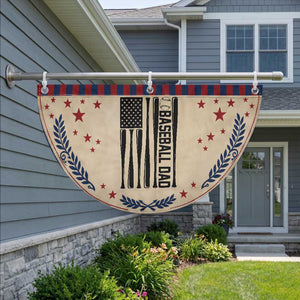 Baseball Dad Patriotic Fan Flag USA American Flag Gift