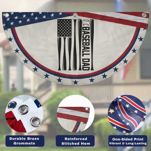 Baseball Dad Patriotic Fan Flag USA American Flag Gift