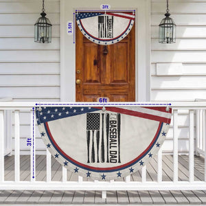 Baseball Dad Patriotic Fan Flag USA American Flag Gift