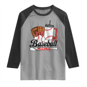 Baseball Mama Raglan Shirt Funny Sports Mom Life Lover TS12 Sport Gray Black Print Your Wear