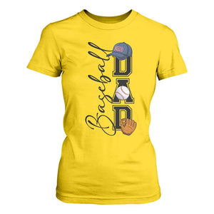 Baseball Dad T Shirt For Women Funny Sports Papa Life Lover TS12 Daisy Print Your Wear
