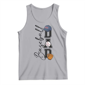 Baseball Dad Tank Top Funny Sports Papa Life Lover TS12 Athletic Heather Print Your Wear