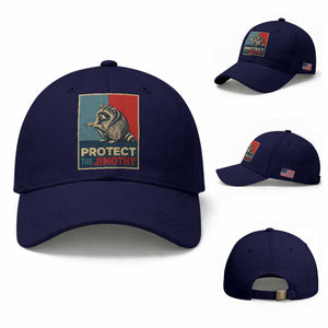 Protect The Jimothy Baseball Cap Funny Retro Trash Panda Animal Lover Meme