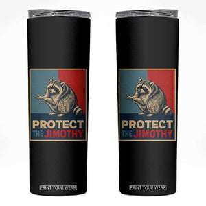 Protect The Jimothy Skinny Tumbler Funny Retro Trash Panda Animal Lover Meme