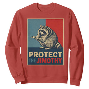 Protect The Jimothy Sweatshirt Funny Retro Trash Panda Animal Lover Meme