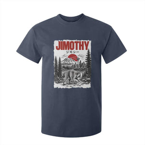 Jimothy The Raccoon T Shirt For Kid Seattle Skyline Mount Rainier Japanese Retro Vintage Art
