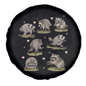 Cute Jimothy The Raccoon Spare Tire Cover Viral Seattle Wildlife Trash Panda Gift