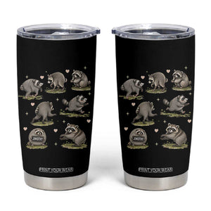 Cute Jimothy The Raccoon Tumbler Cup Viral Seattle Wildlife Trash Panda Gift