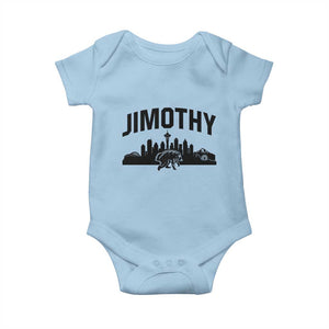 Jimothy The Raccoon Baby Onesie Seattle Space Needle Mount Rainier Landscape Art