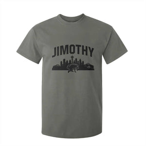 Jimothy The Raccoon T Shirt For Kid Seattle Space Needle Mount Rainier Landscape Art