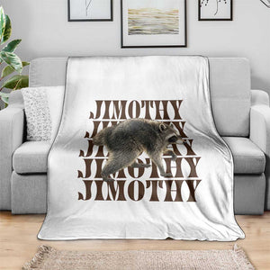 Jimothy The Raccoon Throw Blanket Vintage Trash Panda Animal Lover Gift