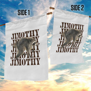 Jimothy The Raccoon Garden Flag Vintage Trash Panda Animal Lover Gift