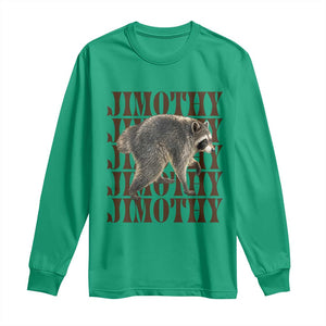 Jimothy The Raccoon Long Sleeve Shirt Vintage Trash Panda Animal Lover Gift