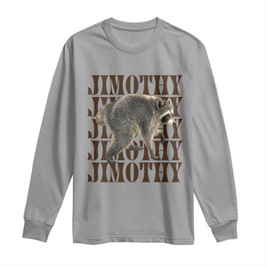 Jimothy The Raccoon Long Sleeve Shirt Vintage Trash Panda Animal Lover Gift