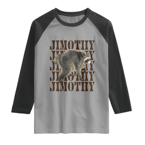 Jimothy The Raccoon Raglan Shirt Vintage Trash Panda Animal Lover Gift