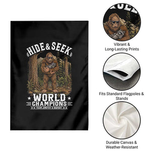 Bigfoot Jimothy The Raccoon Cryptid Animal Friendship Garden Flag Hide And Seek World Champions