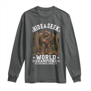 Bigfoot Jimothy The Raccoon Cryptid Animal Friendship Long Sleeve Shirt Hide And Seek World Champions