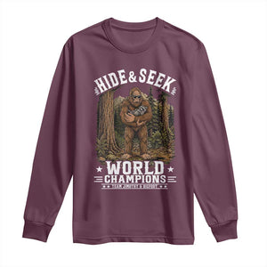 Bigfoot Jimothy The Raccoon Cryptid Animal Friendship Long Sleeve Shirt Hide And Seek World Champions