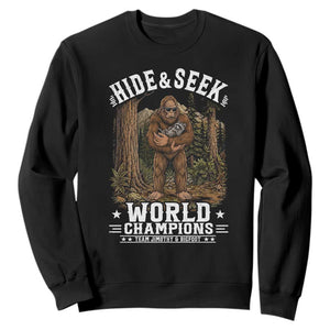 Bigfoot Jimothy The Raccoon Cryptid Animal Friendship Sweatshirt Hide And Seek World Champions