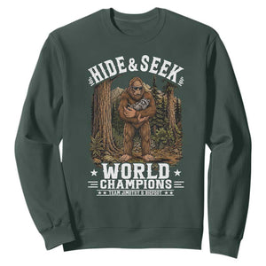 Bigfoot Jimothy The Raccoon Cryptid Animal Friendship Sweatshirt Hide And Seek World Champions