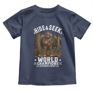 Bigfoot Jimothy The Raccoon Cryptid Animal Friendship Toddler T Shirt Hide And Seek World Champions