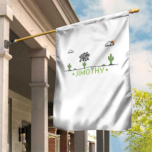 Funny Jimothy The Raccoon Garden Flag Pixel Art Retro Gaming Trash Panda Meme