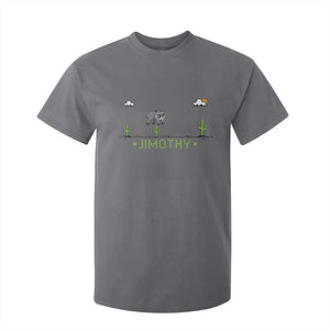 Funny Jimothy The Raccoon T Shirt For Kid Pixel Art Retro Gaming Trash Panda Meme